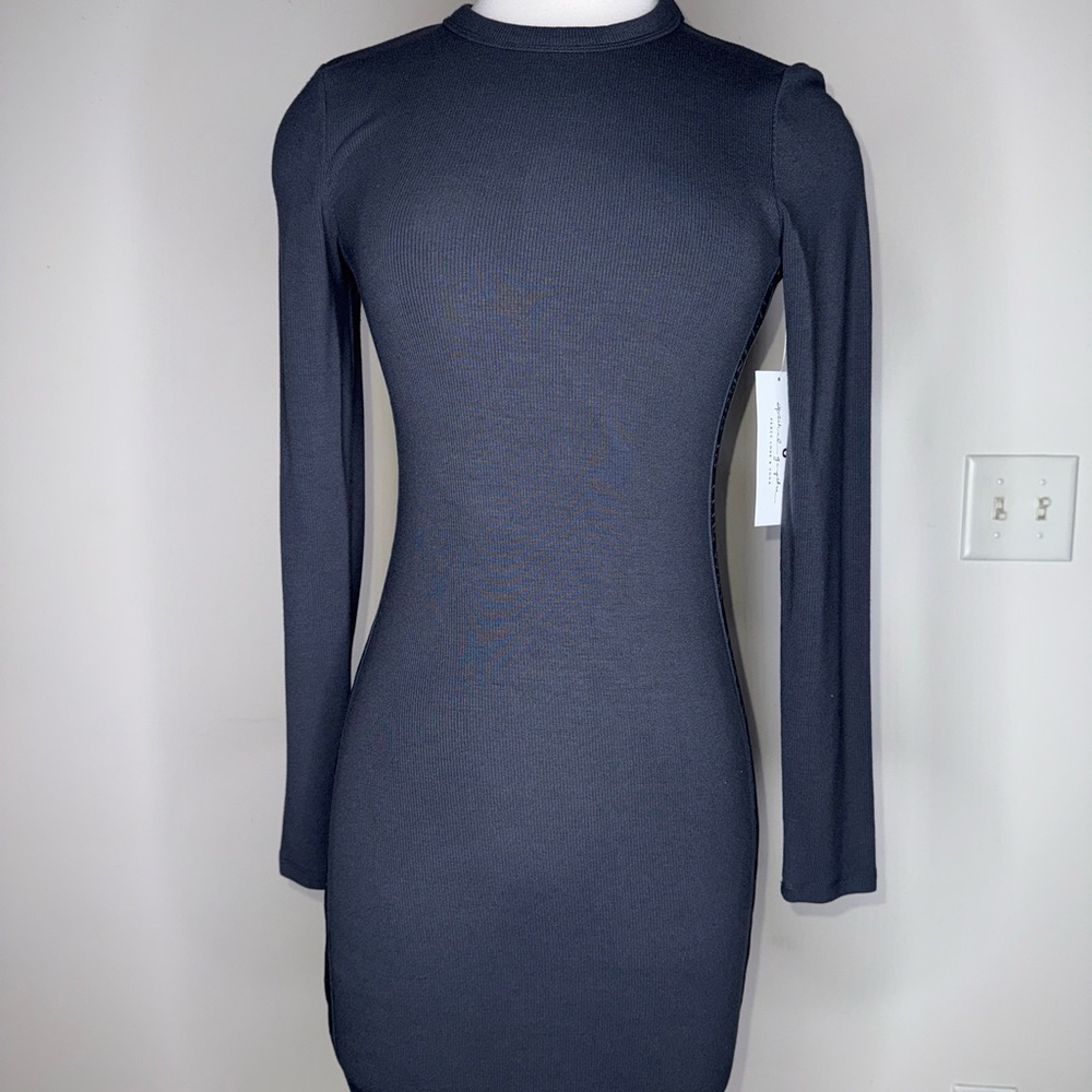 NWT! Spiritual Gangster Chic Long Sleeve Black Dress